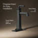 KOHLER K-26430-4K Riff Tall single-handle bathroom sink faucet, 1.0 gpm, matte black - view 3
