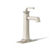 KOHLER K-26430-4K Riff Tall single-handle bathroom sink faucet, 1.0 gpm, vibrant brushed nickel
