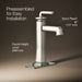 KOHLER K-26430-4K Riff Tall single-handle bathroom sink faucet, 1.0 gpm, vibrant polished nickel - view 3
