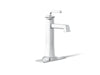 KOHLER K-26430-4N Riff Tall single-handle bathroom sink faucet, 0.5 gpm, polished chrome