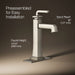KOHLER K-26430-4N Riff Tall single-handle bathroom sink faucet, 0.5 gpm, vibrant brushed nickel - view 3