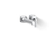 KOHLER K-26431-4 Riff Wall-mount single-handle bathroom sink faucet, 1.2 gpm, polished chrome