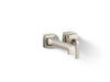 KOHLER K-26431-4 Riff Wall-mount single-handle bathroom sink faucet, 1.2 gpm, vibrant brushed nickel