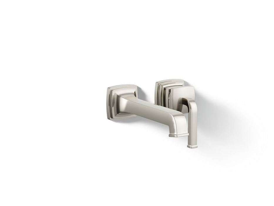 KOHLER K-26431-4 Riff Wall-mount single-handle bathroom sink faucet, 1.2 gpm, vibrant polished nickel