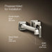 KOHLER K-26431-4 Riff Wall-mount single-handle bathroom sink faucet, 1.2 gpm, vibrant polished nickel - view 2