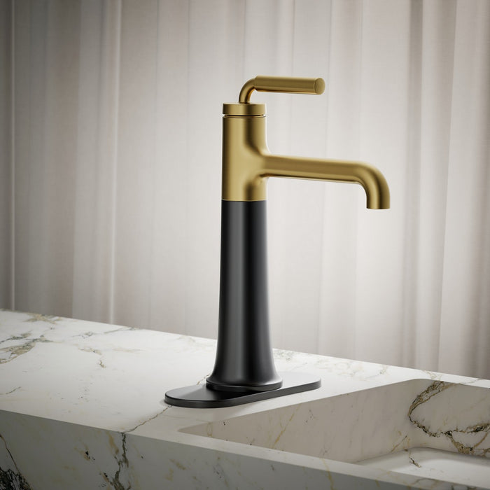 KOHLER K-26437-4 Tone Tall single-handle bathroom sink faucet, 1.2 gpm