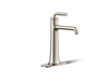 KOHLER K-26437-4K Tone Tall single-handle bathroom sink faucet, 1.0 gpm, vibrant brushed nickel