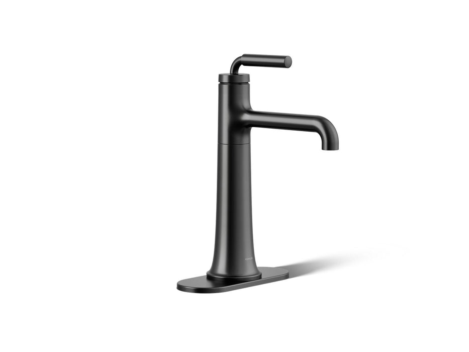 KOHLER K-26437-4N Tone Tall single-handle bathroom sink faucet, 0.5 gpm, matte black
