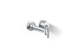 KOHLER K-26438-4 Tone Wall-mount single-handle bathroom sink faucet, 1.2 gpm, polished chrome