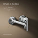 KOHLER K-26438-4 Tone Wall-mount single-handle bathroom sink faucet, 1.2 gpm, polished chrome - view 5