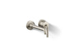 KOHLER K-26438-4 Tone Wall-mount single-handle bathroom sink faucet, 1.2 gpm, vibrant brushed nickel