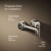 KOHLER K-26438-4 Tone Wall-mount single-handle bathroom sink faucet, 1.2 gpm, vibrant brushed nickel - view 2