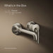 KOHLER K-26438-4 Tone Wall-mount single-handle bathroom sink faucet, 1.2 gpm, vibrant brushed nickel - view 5