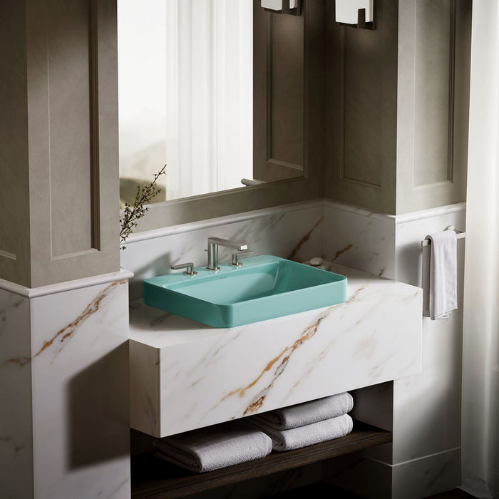 KOHLER K-2660-8 Vox 23" Rectangular Vessel Bathroom Sink, 150th spring green - view 4