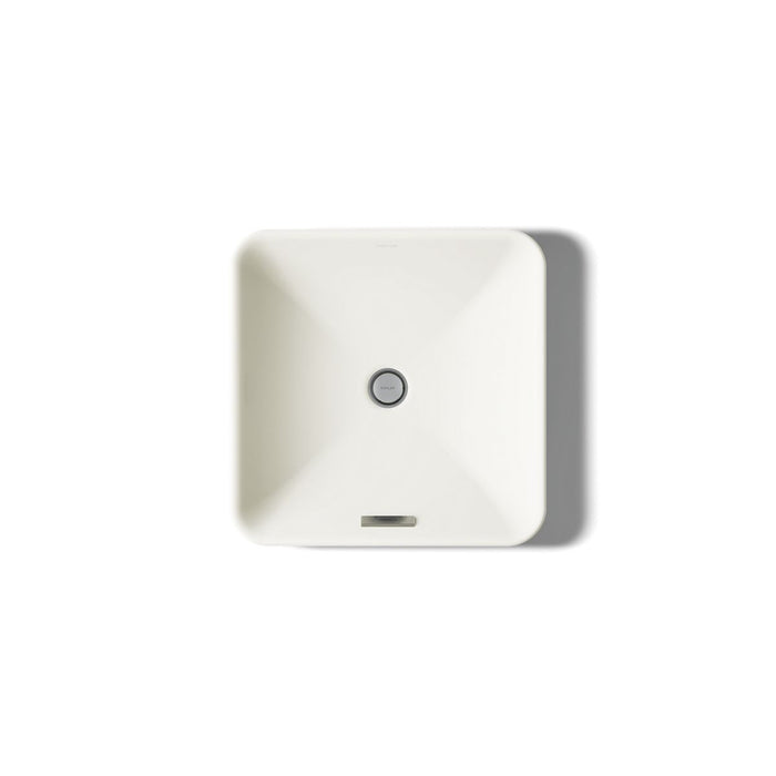 KOHLER K-2661 Vox 16-1/4" square vessel bathroom sink, biscuit - view 3