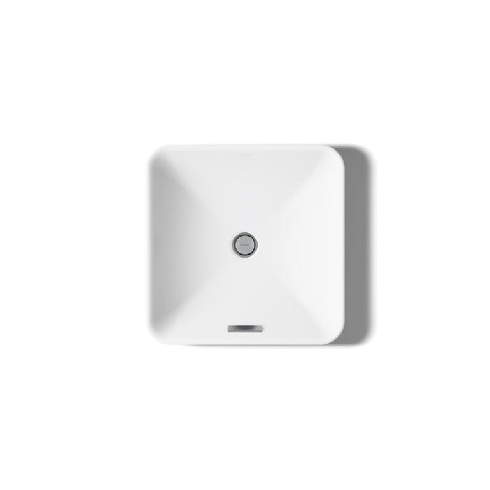 KOHLER K-2661 Vox 16-1/4" square vessel bathroom sink, white - view 3