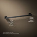 KOHLER K-26634 Honesty 24" towel bar, matte black - view 4