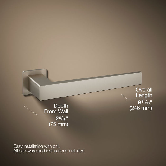 KOHLER K-26637 Honesty Towel arm, vibrant brushed nickel - view 5