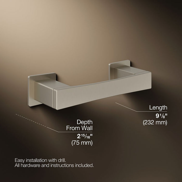KOHLER K-26638 Honesty Pivoting toilet paper holder, vibrant brushed nickel - view 5