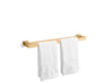 KOHLER K-26643 Honesty 24" double towel bar, vibrant brushed moderne brass - view 2