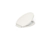 KOHLER K-26801 Impro ReadyLatch Quiet-Close elongated toilet seat, biscuit