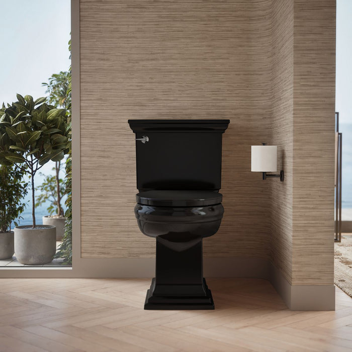 KOHLER K-26801 Impro ReadyLatch Quiet-Close elongated toilet seat, black black - view 4