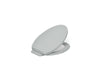 KOHLER K-26801 Impro ReadyLatch Quiet-Close elongated toilet seat, ice grey
