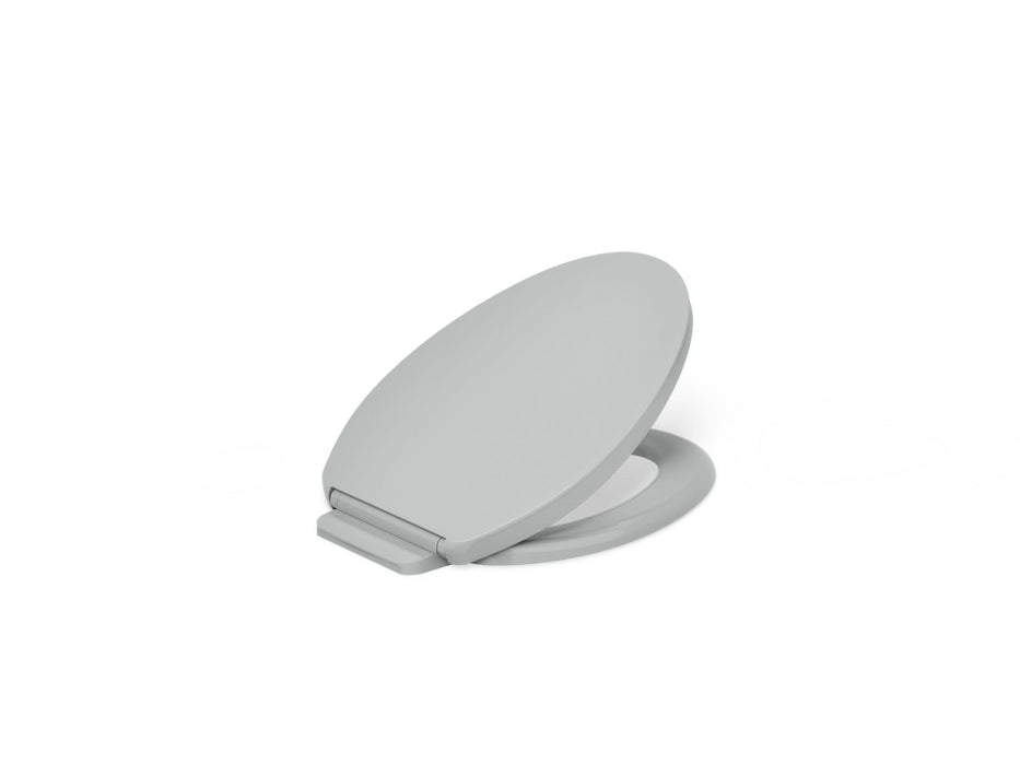 KOHLER K-26801 Impro ReadyLatch Quiet-Close elongated toilet seat, ice grey