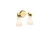 KOHLER K-26847-SC02 Simplice Two-light sconce, brushed moderne brass - view 2