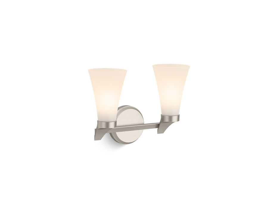 KOHLER K-26847-SC02 Simplice Two-light sconce, brushed nickel - view 3