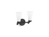 KOHLER K-26847-SC02 Simplice Two-light sconce, matte black