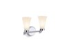 KOHLER K-26847-SC02 Simplice Two-light sconce, polished chrome - view 3