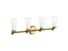 KOHLER K-26849-SC04 Simplice Four-light sconce, brushed moderne brass