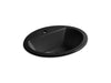 KOHLER K-2699-1 Bryant 20-1/4" Oval Drop-in Bathroom Sink, black black