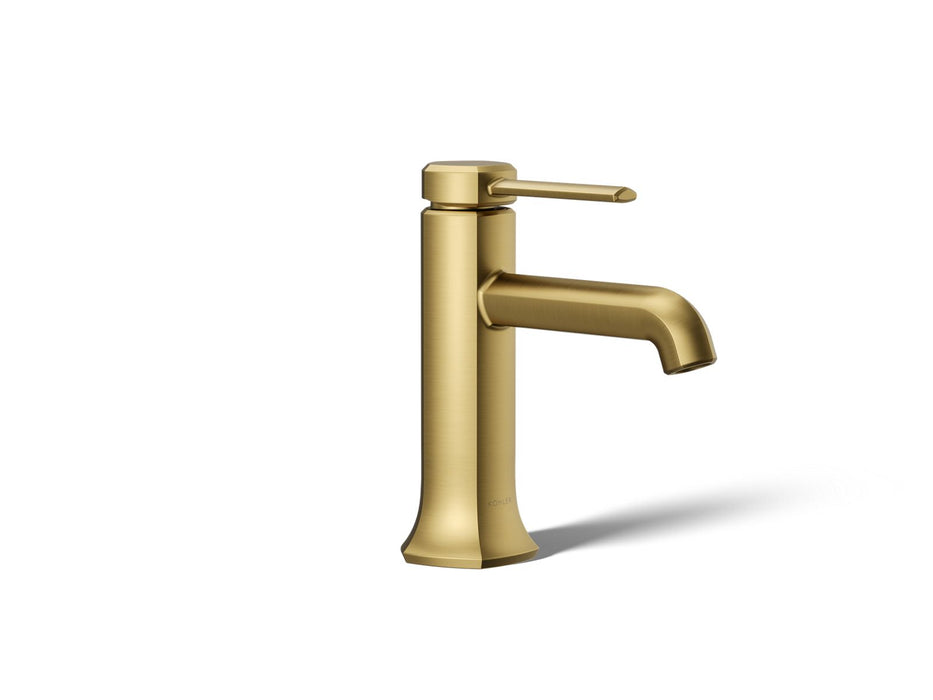 KOHLER K-27000-4 Occasion Single-handle bathroom sink faucet, 1.2 gpm, vibrant brushed moderne brass