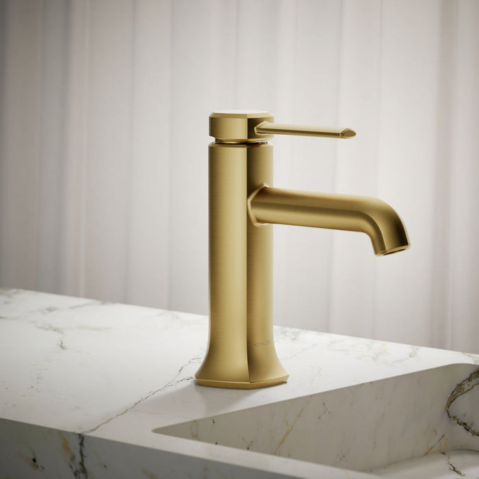 KOHLER K-27000-4K Occasion Single-handle bathroom sink faucet, 1.0 gpm, vibrant brushed moderne brass - view 5