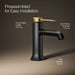 KOHLER K-27000-4N Occasion Single-handle bathroom sink faucet, 0.5 gpm, matte black with brushed moderne brass - view 4