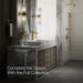 KOHLER K-27003-4K Occasion Tall single-handle bathroom sink faucet, 1.0 gpm, vibrant brushed moderne brass - view 4