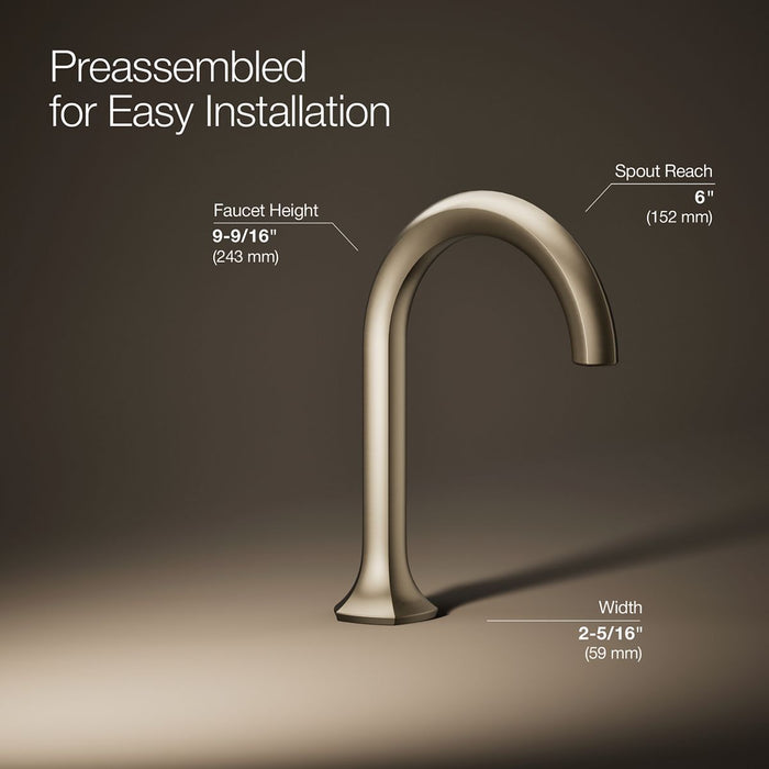 KOHLER K-27008 Occasion Bathroom sink faucet spout with Cane design, 1.2 gpm