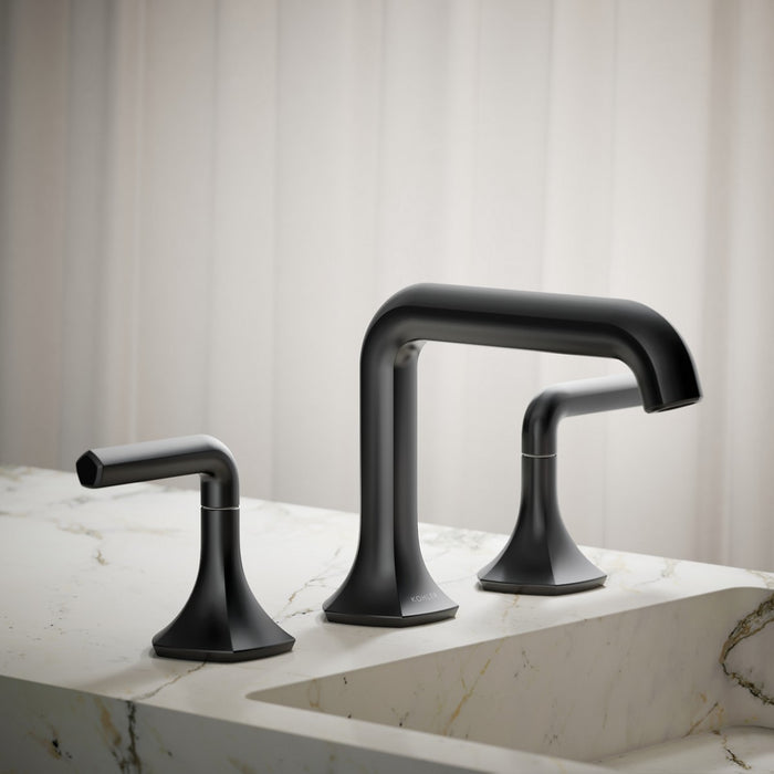 KOHLER K-27009-K Occasion Bathroom sink faucet spout with Straight design, 1.0 gpm, matte black - view 4