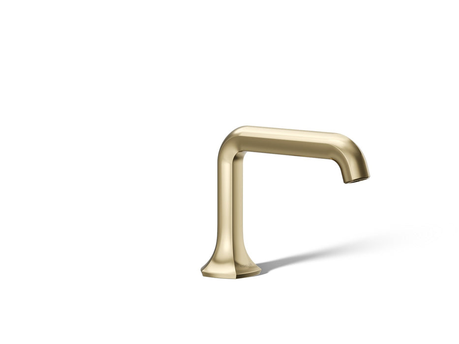 KOHLER K-27009-K Occasion Bathroom sink faucet spout with Straight design, 1.0 gpm, vibrant french gold