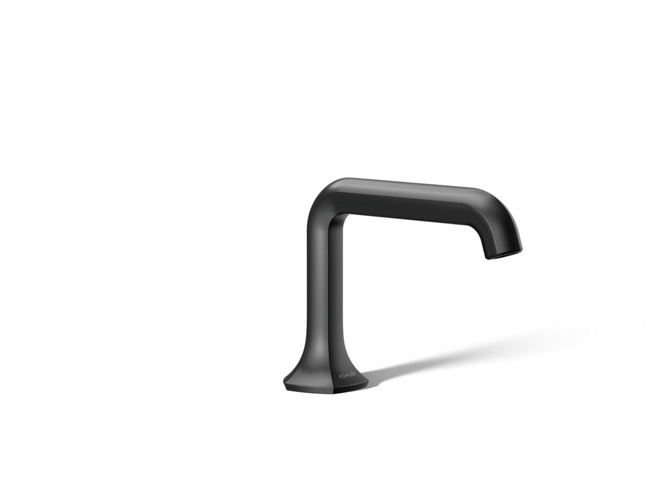 KOHLER K-27009-N Occasion Bathroom sink faucet spout with Straight design, 0.5 gpm, matte black