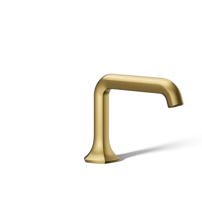 KOHLER K-27009-N Occasion Bathroom sink faucet spout with Straight design, 0.5 gpm, vibrant brushed moderne brass - view 2