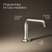 KOHLER K-27009-N Occasion Bathroom sink faucet spout with Straight design, 0.5 gpm, vibrant polished nickel - view 3