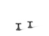 KOHLER K-27010-3 Occasion Cross bathroom sink faucet handles, matte black