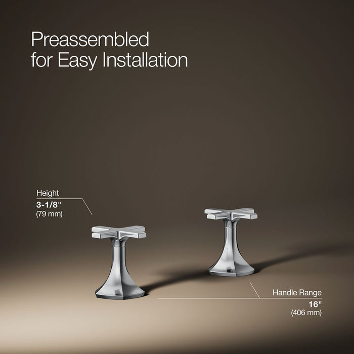 KOHLER K-27010-3 Occasion Cross bathroom sink faucet handles
