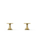 KOHLER K-27010-3 Occasion Cross bathroom sink faucet handles, vibrant brushed moderne brass - view 5