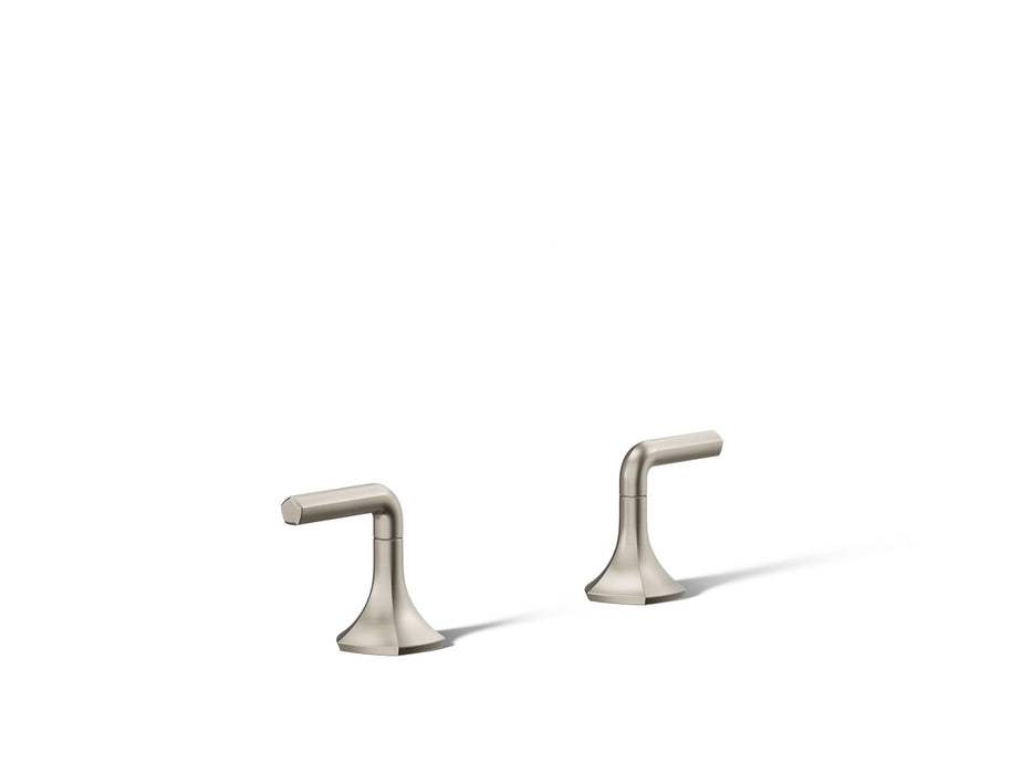 KOHLER K-27010-4 Occasion Lever bathroom sink faucet handles, vibrant brushed nickel