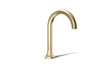 KOHLER K-27016 Occasion Deck-mount bath spout with Cane design, vibrant french gold