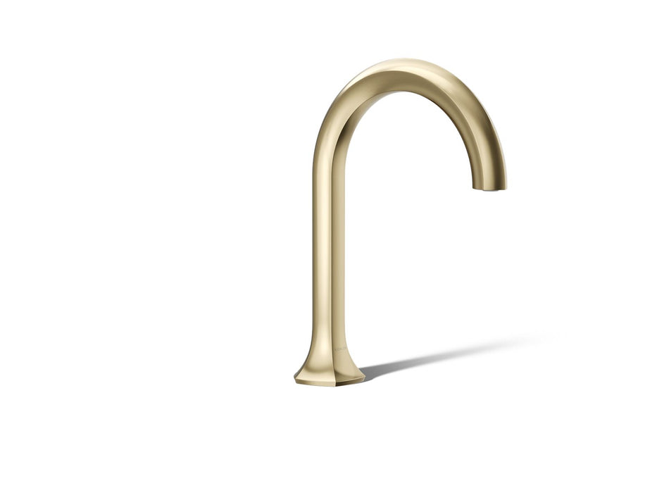 KOHLER K-27016 Occasion Deck-mount bath spout with Cane design, vibrant french gold